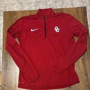 University of Oklahoma Nike Crimson Quarter-Zip Top